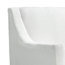 Elements International Palmer Chair Blond Ash Distressed Wood Garrison Cotton IMAGE 4