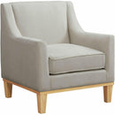 Elements International Palmer Chair Blond Ash Distressed Wood Garrison Hemp IMAGE 1