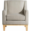Elements International Palmer Chair Blond Ash Distressed Wood Garrison Hemp IMAGE 2
