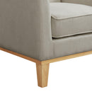 Elements International Palmer Chair Blond Ash Distressed Wood Garrison Hemp IMAGE 6
