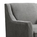 Elements International Palmer Chair Blond Ash Distressed Wood Garrison Charcoal IMAGE 5