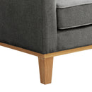 Elements International Palmer Chair Blond Ash Distressed Wood Garrison Charcoal IMAGE 6