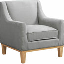 Elements International Palmer Chair Blond Ash Distressed Wood Garrison Grey IMAGE 1