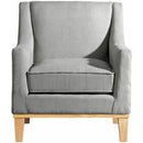 Elements International Palmer Chair Blond Ash Distressed Wood Garrison Grey IMAGE 2