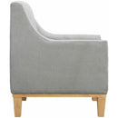 Elements International Palmer Chair Blond Ash Distressed Wood Garrison Grey IMAGE 3