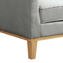 Elements International Palmer Chair Blond Ash Distressed Wood Garrison Grey IMAGE 6