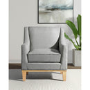 Elements International Palmer Chair Blond Ash Distressed Wood Garrison Grey IMAGE 7
