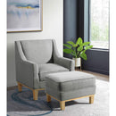 Elements International Palmer Chair Blond Ash Distressed Wood Garrison Grey IMAGE 8