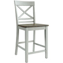 Elements International El Paso Counter Side Chair With Cream/Natural IMAGE 1