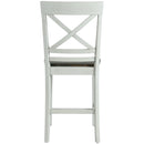 Elements International El Paso Counter Side Chair With Cream/Natural IMAGE 4