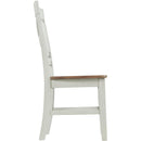 Elements International El Paso Dining Side Chair With Cream/Natural IMAGE 3