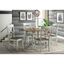 Elements International El Paso Dining Side Chair With Cream/Natural IMAGE 8