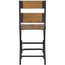 Elements International Melton Counter Side Chair in Brown IMAGE 4