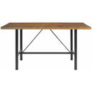 Elements International Melton Rectangular Counter Table in Brown IMAGE 2