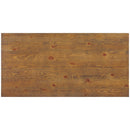 Elements International Melton Rectangular Counter Table in Brown IMAGE 4