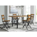 Elements International Melton Rectangular Counter Table in Brown IMAGE 5