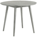 Elements International Jenson Round Folding Top Table Antique Grey 3A Packing IMAGE 1