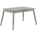 Elements International Sparrow Dining Table W/12” Leaf Antique Grey 3A Packing IMAGE 1