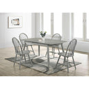 Elements International Sparrow Dining Table W/12” Leaf Antique Grey 3A Packing IMAGE 8