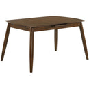 Elements International Sparrow Dining Table W/12” Leaf Walnut Cherry 3A Packing IMAGE 1