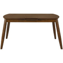 Elements International Sparrow Dining Table W/12” Leaf Walnut Cherry 3A Packing IMAGE 2