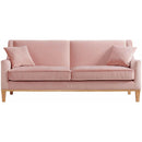 Elements International Palmer Sofa Blond Ash Distressed Wood Royal Blush IMAGE 2