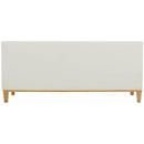 Elements International Palmer Sofa Blond Ash Distressed Wood Garrison Cotton IMAGE 4