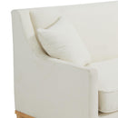 Elements International Palmer Sofa Blond Ash Distressed Wood Garrison Cotton IMAGE 5