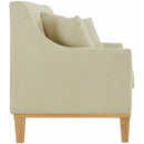 Elements International Palmer Sofa Blond Ash Distressed Wood Garrison Hemp IMAGE 3