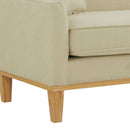 Elements International Palmer Sofa Blond Ash Distressed Wood Garrison Hemp IMAGE 6