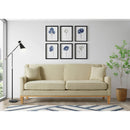 Elements International Palmer Sofa Blond Ash Distressed Wood Garrison Hemp IMAGE 7
