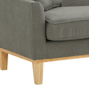 Elements International Palmer Sofa Blond Ash Distressed Wood Garrison Charcoal IMAGE 6