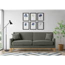 Elements International Palmer Sofa Blond Ash Distressed Wood Garrison Charcoal IMAGE 7