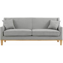Elements International Palmer Sofa Blond Ash Distressed Wood Garrison Grey IMAGE 2
