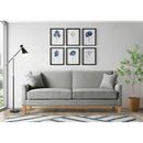 Elements International Palmer Sofa Blond Ash Distressed Wood Garrison Grey IMAGE 7