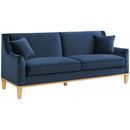 Elements International Palmer Sofa Blond Ash Distressed Wood Royal Eclipse IMAGE 1