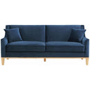 Elements International Palmer Sofa Blond Ash Distressed Wood Royal Eclipse IMAGE 2