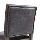 Elements International Collins Dining Side Chair W/ Stretcher in Grey IMAGE 6