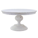 Elements International Britton White Dining Table