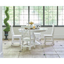 Elements International Britton White Dining Table