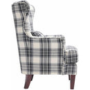 Elements International Cody Chair in Harvey Charcoal IMAGE 3