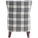 Elements International Cody Chair in Harvey Charcoal IMAGE 4