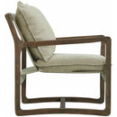 Elements International Spitfire Espresso Wood trim Chair in Mekinney Fawn IMAGE 2