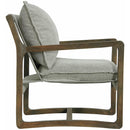 Elements International Spitfire Espresso Wood trim Chair in Mekinney Charcoal IMAGE 3