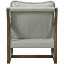 Elements International Spitfire Espresso Wood trim Chair in Mekinney Charcoal IMAGE 4