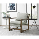 Elements International Spitfire Espresso Wood trim Chair in Mekinney Charcoal IMAGE 7