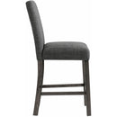 Elements International Oak Lawn Charcoal Grey Counter Chair Grey Fabric IMAGE 3