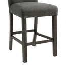 Elements International Oak Lawn Charcoal Grey Counter Chair Grey Fabric IMAGE 7