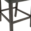 Elements International Oak Lawn Charcoal Grey Counter Chair Grey Fabric IMAGE 8