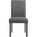 Elements International Oak Lawn Charcoal Grey Side Chair Grey Fabric IMAGE 2
